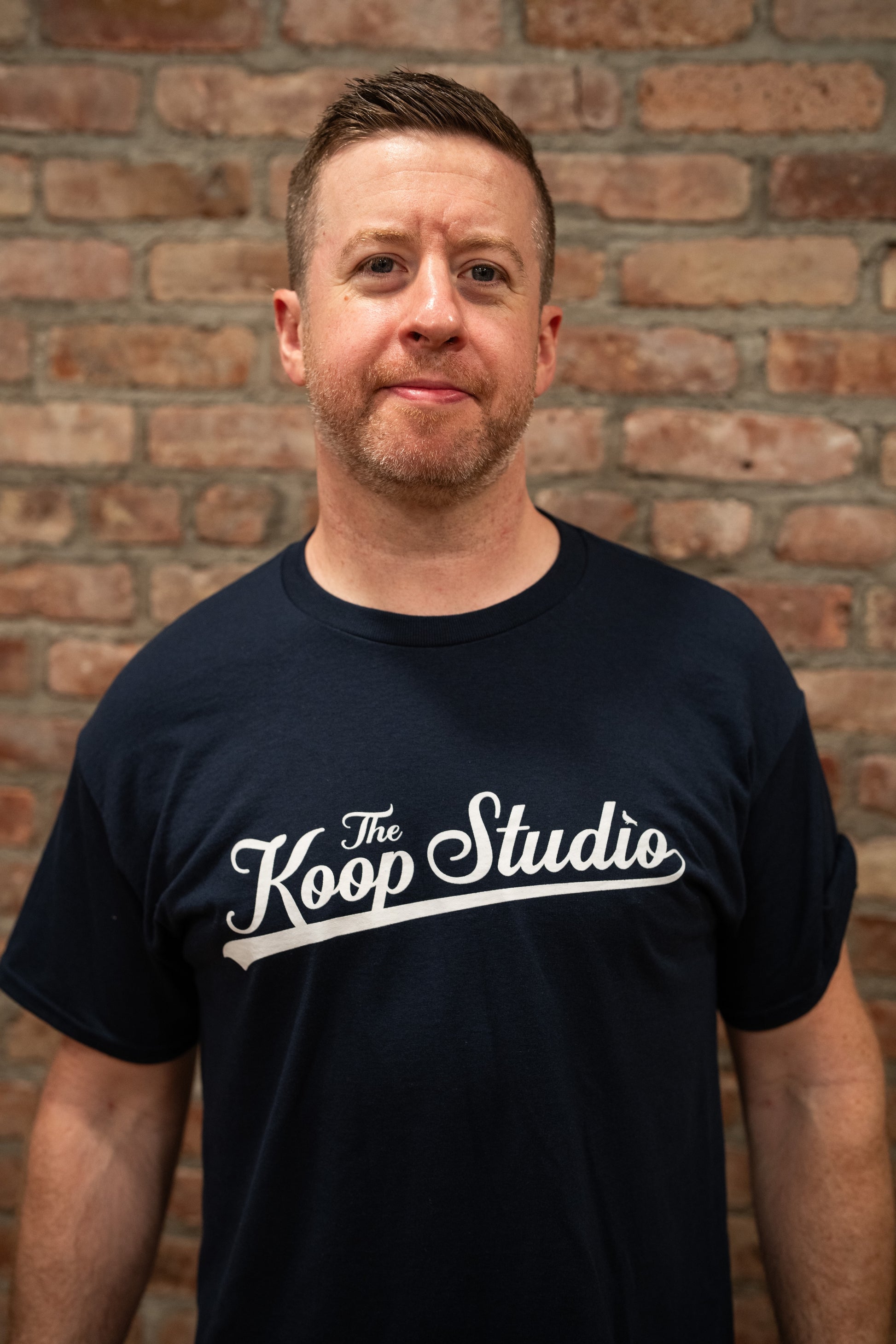 The Koop Studio Logo T-Shirt - Navy Blue