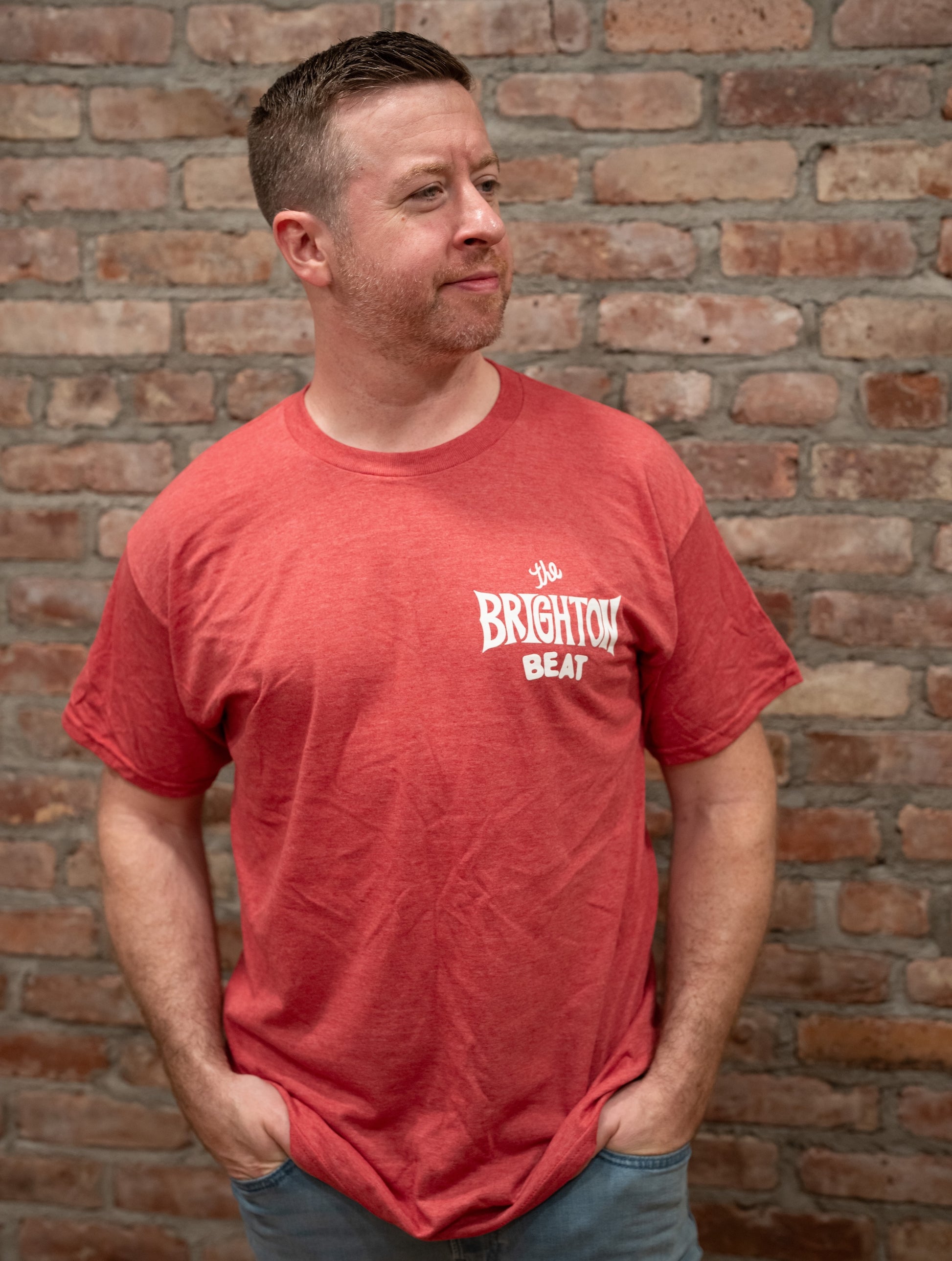 Beat Logo T-Shirt - Heather Red