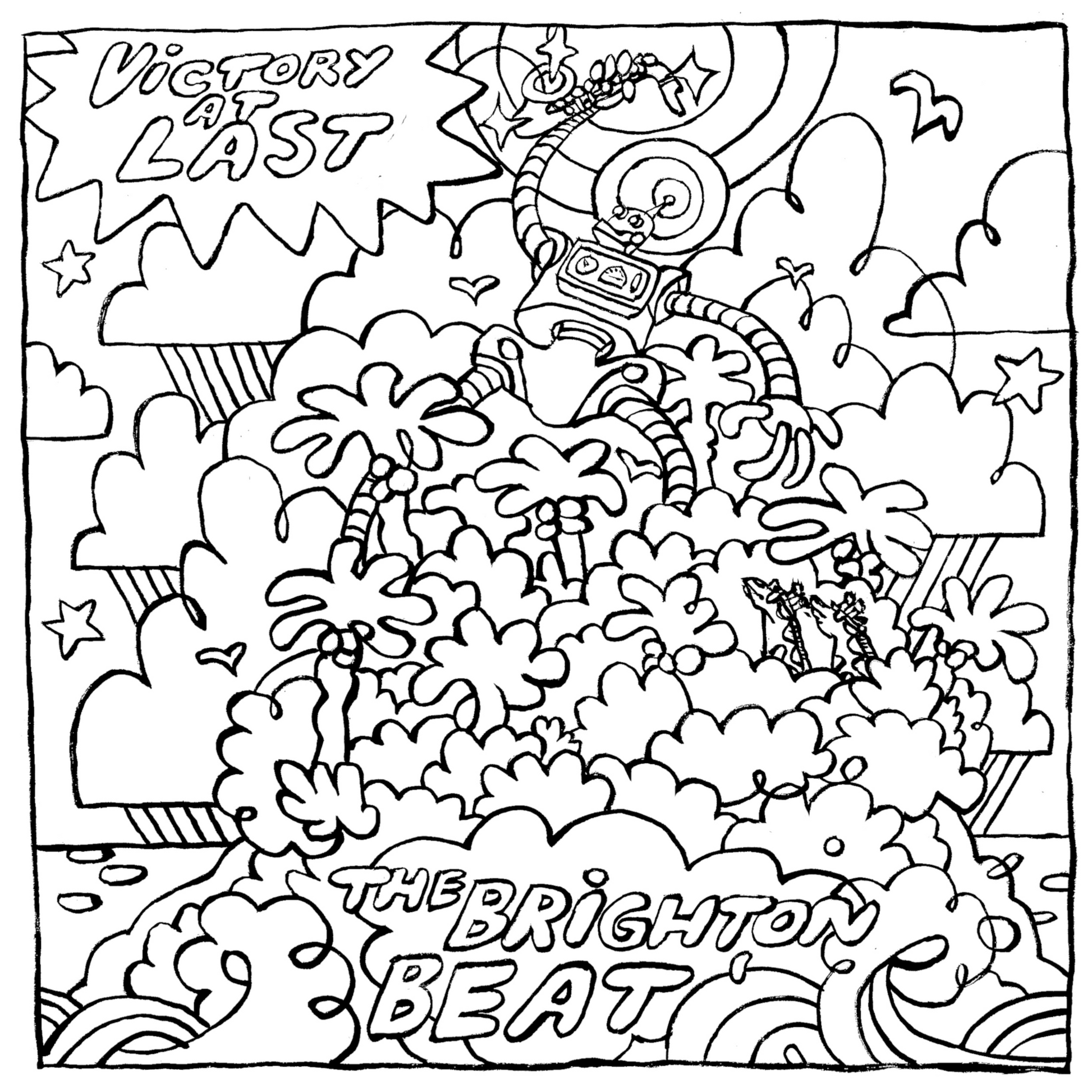 "Victory At Last" Coloring Poster