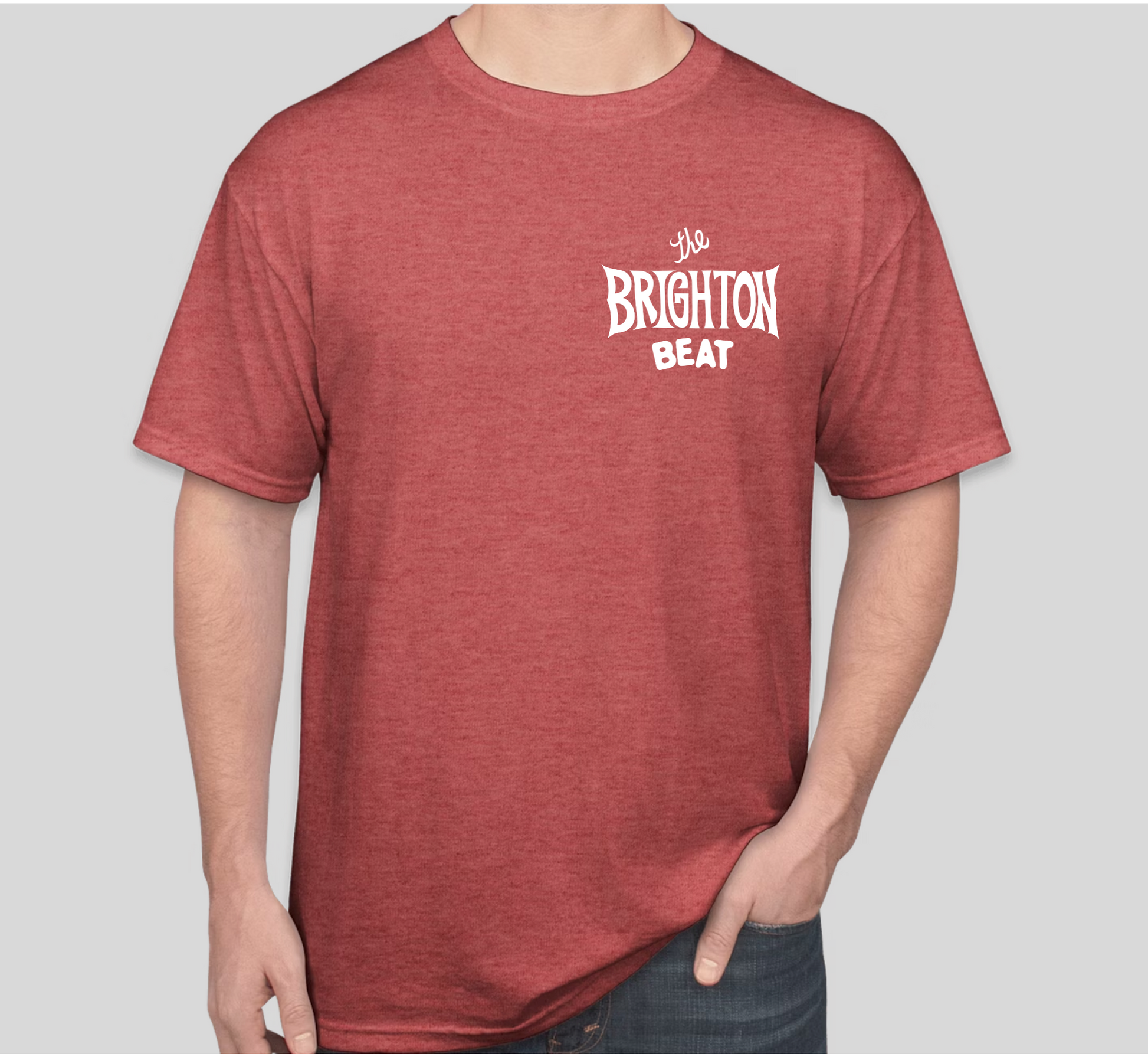 Beat Logo T-Shirt - Heather Red