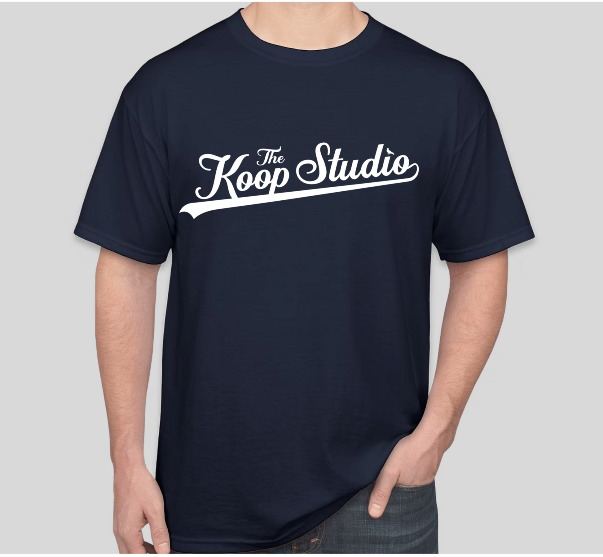 The Koop Studio Logo T-Shirt - Navy Blue